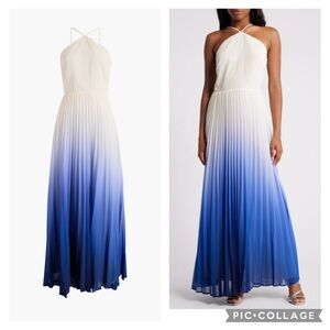 65. Chelsea28 $100 Elegant Blue and White Ombre Maxi Dress